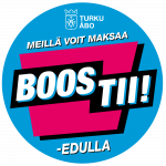 Meillät voit maksaa Boostii! -edulla.